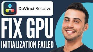 How To Fix Davinci Resolve GPU Initialization Failed | Davinici Resolve Tutorial (2024)