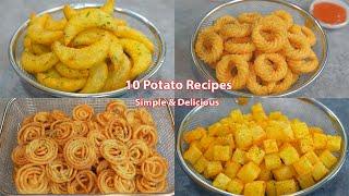 10 Amazing Potato Recipes! Collections! Potato Chip, Potato Snacks! Easy and Delicious!