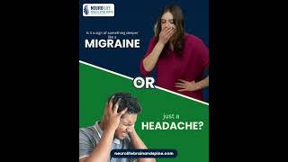  Migraine or Headache? Get Expert Care at Neuro Life Brain & Spine Centre! 