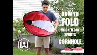 Wicked BIG Sports Collapsible Cornhole Fold & Storage - How to instructions