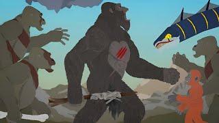 Kong vs Great Apes || Godzilla x Kong: The New Empire (Animation)