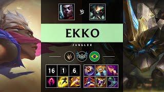 Ekko Jungle vs Skarner: Triple Kill, Legendary - BR Challenger Patch 14.24