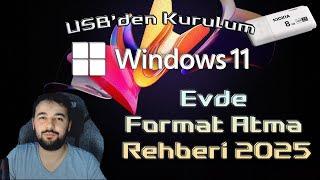 Format Nasıl Atılır Windows 11 – En Kolay ve Hızlı Yöntem 2025 USB"den Kurulum