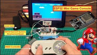 ESP32 Mini Game Console - ESP 8-bit Supports classic NES (or SNES) Hard Wired Controller