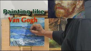 A Study on Vincent Van Gogh's painting technique / Oil Painting Tutorial. #vincentvangogh