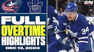 Columbus Blue Jackets vs. Toronto Maple Leafs | FULL Overtime Highlights - December 14, 2023