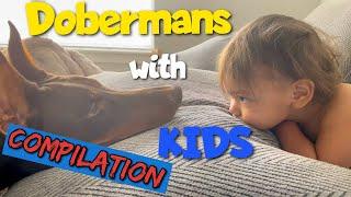 Vicious Dobermans with Helpless Kids  (Compilation)