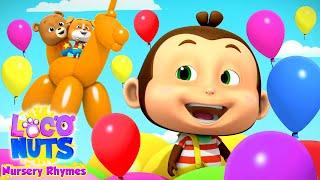 Balloon Song | Balloon Game | Nursery Rhymes & Baby Songs - Loco Nuts