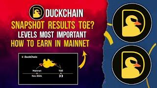 DUCKCHAIN Snapshot Results | Levels Very Important | Earning in Mainnet #duckchain #listing #tge