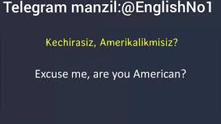  Ingliz tilida suhbatlashish !
2-dars: Siz ingliz tilida gapirasizmi?