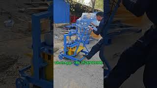 QMR2-45 Hollow cement concrete homemade block brick making machine price simple solid brick maker