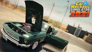 First Engine Swap Mustang Fastback Resto Part 2 (Car Mechanic Simulator 2021) lets play cms 2021