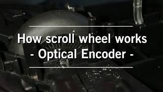 how scroll wheel works in mouse optical encoder