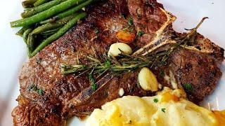 T-BONE STEAKS| PAN SEARED & FINISH IN THE OVEN.