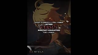 (1/7) Traveler every Elements VS Monstadt Characters
