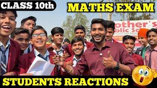 CBSE Class 10 Maths Paper Review  | Student Reactions | Easy or Tough?