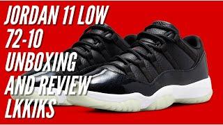 Jordan 11 Low 72-10 Unboxing and Review Lkkiks