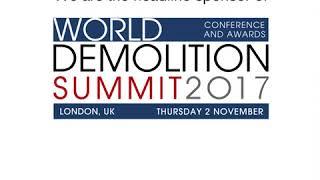 Volvo CE headline sponsor of World Demolition Summit