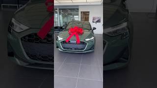 2025 Audi A3 in District Green metallic with Santos Brown interior hits different #audi
