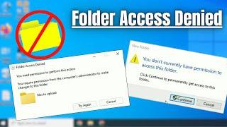 Fix- "Folder Access Denied" Error - You need permission to perform this action in Windows 10/11