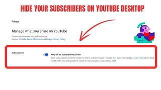 Hide Your Subscribers On YouTube Desktop [2025]