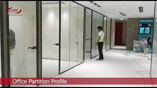 Aluminium Office Partition Profiles