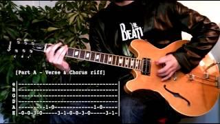 Juicebox - The Strokes (Guitar tab tutorial & Cover )