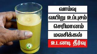 வாய்வு, வயிறு உப்புசம், செரிமானம், மலசிக்கல் உடனடி தீர்வு  Stomach Bloating constipation Home Remedy