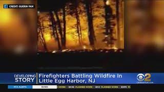 Wildfire Burning In Little Egg Harbor, N.J.