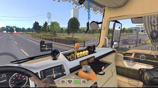 Realistic MAN Truck Simple Interior color With All Accessories | Truck Simulator Ultimate - Gameplay
