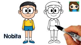 How to Draw Nobita Easy | Doraemon