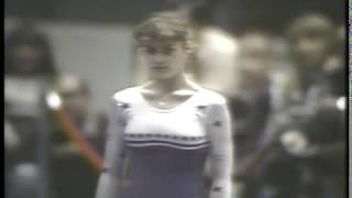 Gymnastics - 1980 - Exhibition In NYC - Womens Floor Exercise - ROM Nadia Comaneci - With Jim McKay