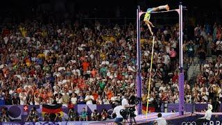  Sweden's Armand Duplantis world record 6.25M jump in men's pole vault final! Paris Olympics 2024