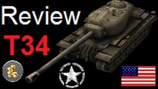 World of Tanks Review | T34 - Tier 8 American Premium Heavy Tank (Comparison with Löwe)