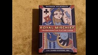 Royal Mischief playing cards flip through