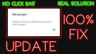 [100% Working] Please check your internet connection and try again messenger 2025 Problem Solved