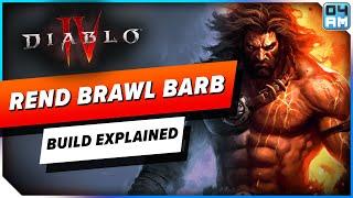 Diablo 4 INSANE Damage Barbarian Build Explained - Brutal Rend & Brawl Fun on Battlefield