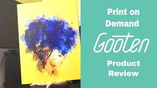 Print on Demand with Gooten - Product print Review