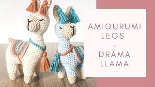 Amigurumi Legs Tutorial - Drama Llama Pattern