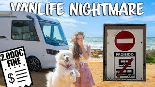 Van Life Nightmare Portugal! Is Camping illegal?