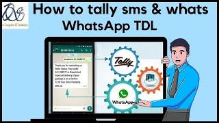 how to tally sms & whats app tdl