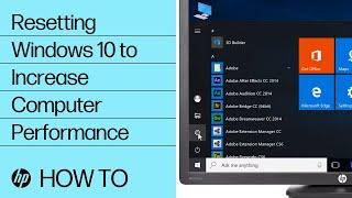 Resetting Windows 10 to Increase Computer Performance | HP Computers | HP Support