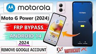 Motorola G Power 2024 Android 14 - How To Bypass Google Account (Frp) Lock Moto G Power Frp Bypass