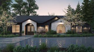 Modern Ranch House Plan 22666DR Walkthrough Tour