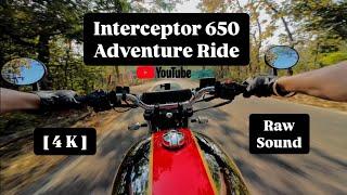 Interceptor 650 Adventure Ride | Off-roading | RAW sound | [ 4 K ]  | POV ride | Chest mount view