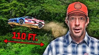 We jumped a Corvette 110ft.