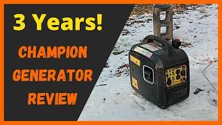 Champion 2000 Watt Generator 3 Year Review (But will it run a space heater?)