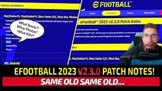 [TTB] EFOOTBALL 2023 V2.3.0 PATCH NOTES! - EVERYTHING THAT'S BEEN UPDATED & LACK OF COMMUNICATION! 