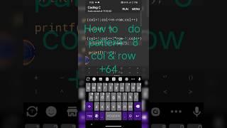 Howto do pattern-8 col&row+64 2024.MIX dj #mobile #coding #shortvideo#foryou#real #viralvideo#python