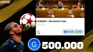 МЕГА ОТКРЫТИЕ ПАКОВ ЛЕГЕНД в PES 2020 MOBILE | 500.000 GP